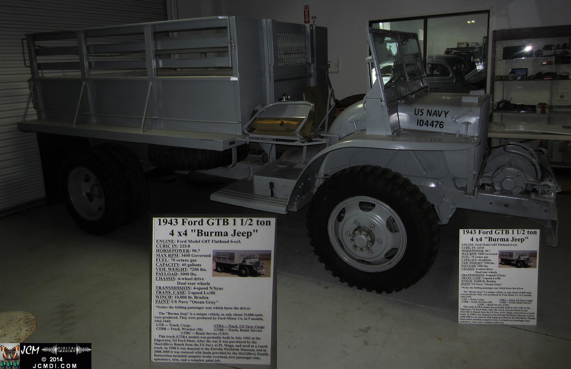 Estrella Warbirds Museum Paso Robles 1943 Ford GTB Burma Jeep